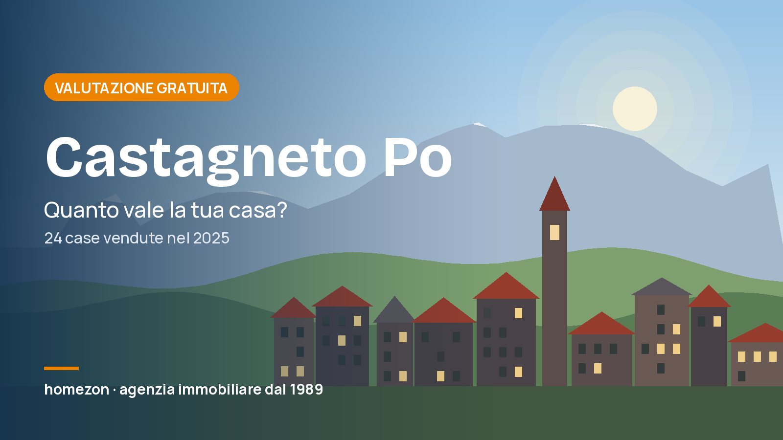 Valutazione appartamenti a Castagneto Po: quanto vale la tua casa