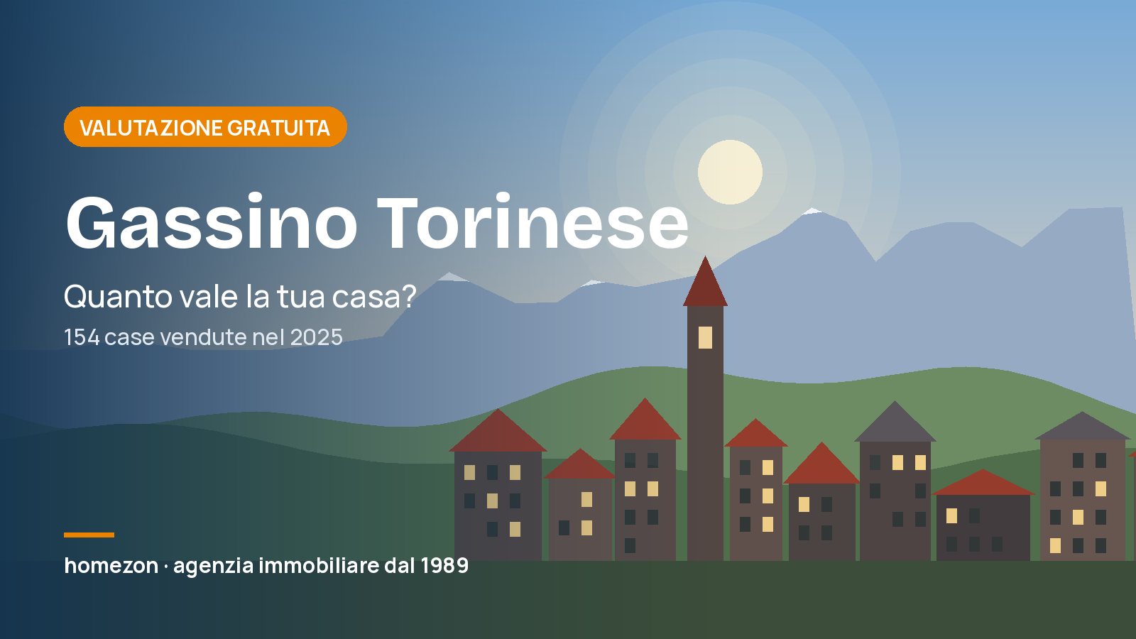 Valutazione appartamenti a Gassino Torinese: quanto vale la tua casa