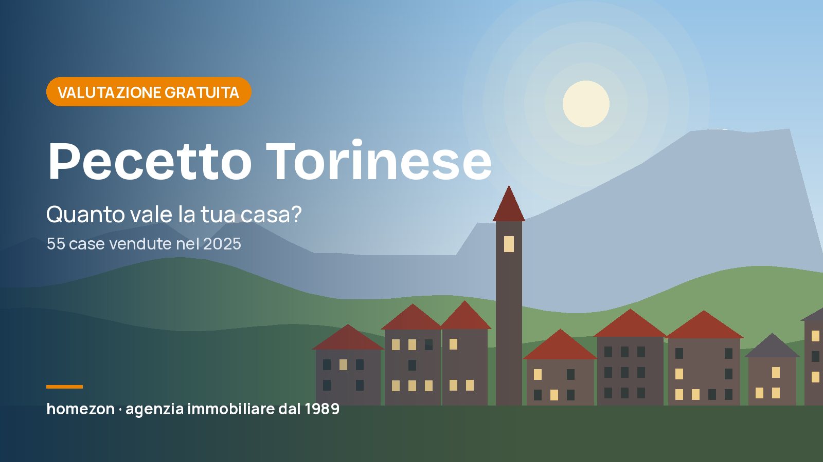 Valutazione appartamenti a Pecetto Torinese: quanto vale la tua casa