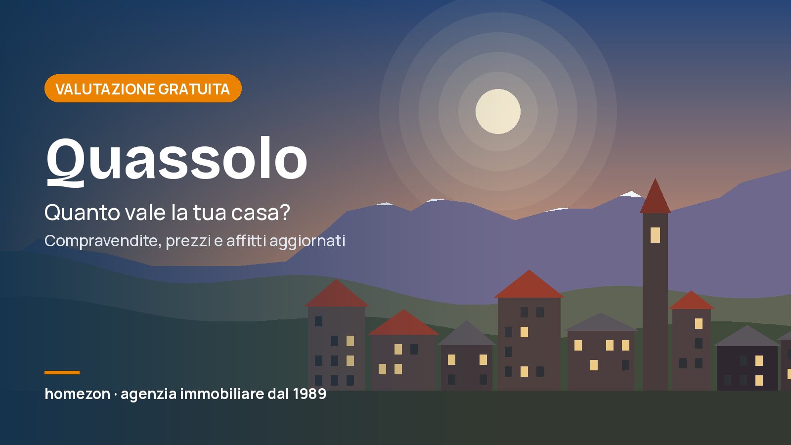 Valutazione appartamenti a Quassolo: quanto vale la tua casa