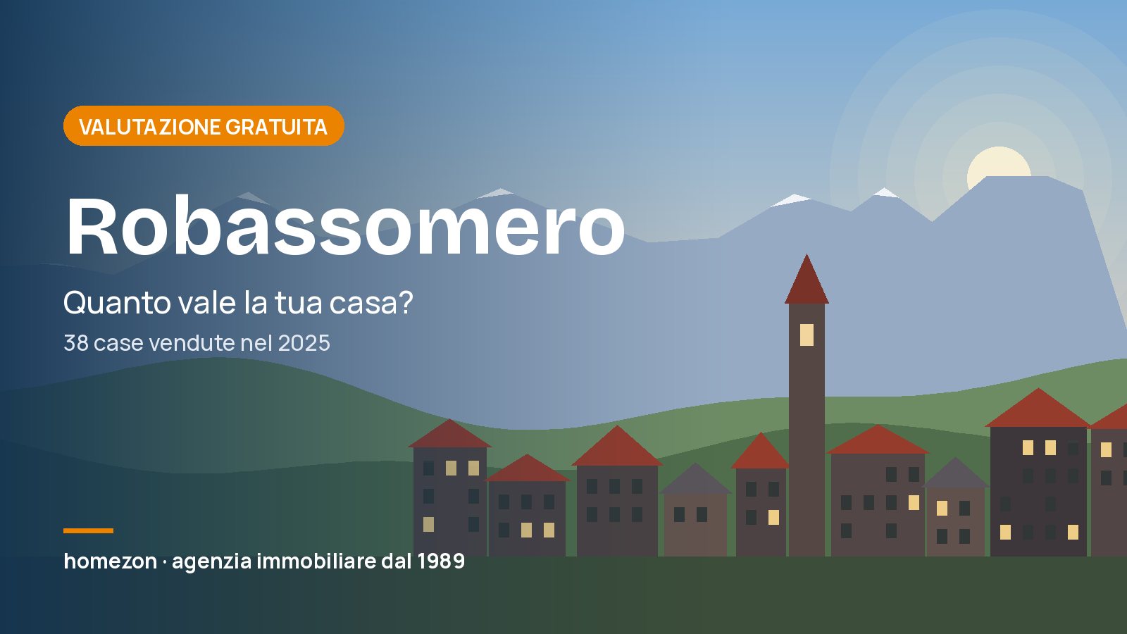 Valutazione appartamenti a Robassomero: quanto vale la tua casa