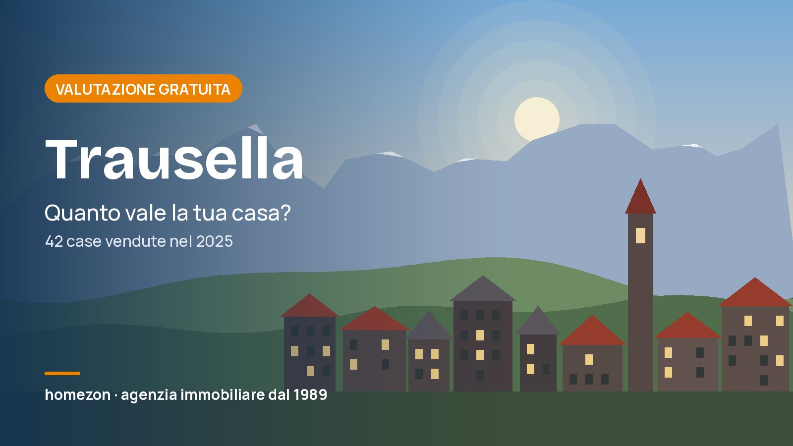 Valutazione appartamenti a Trausella: quanto vale la tua casa