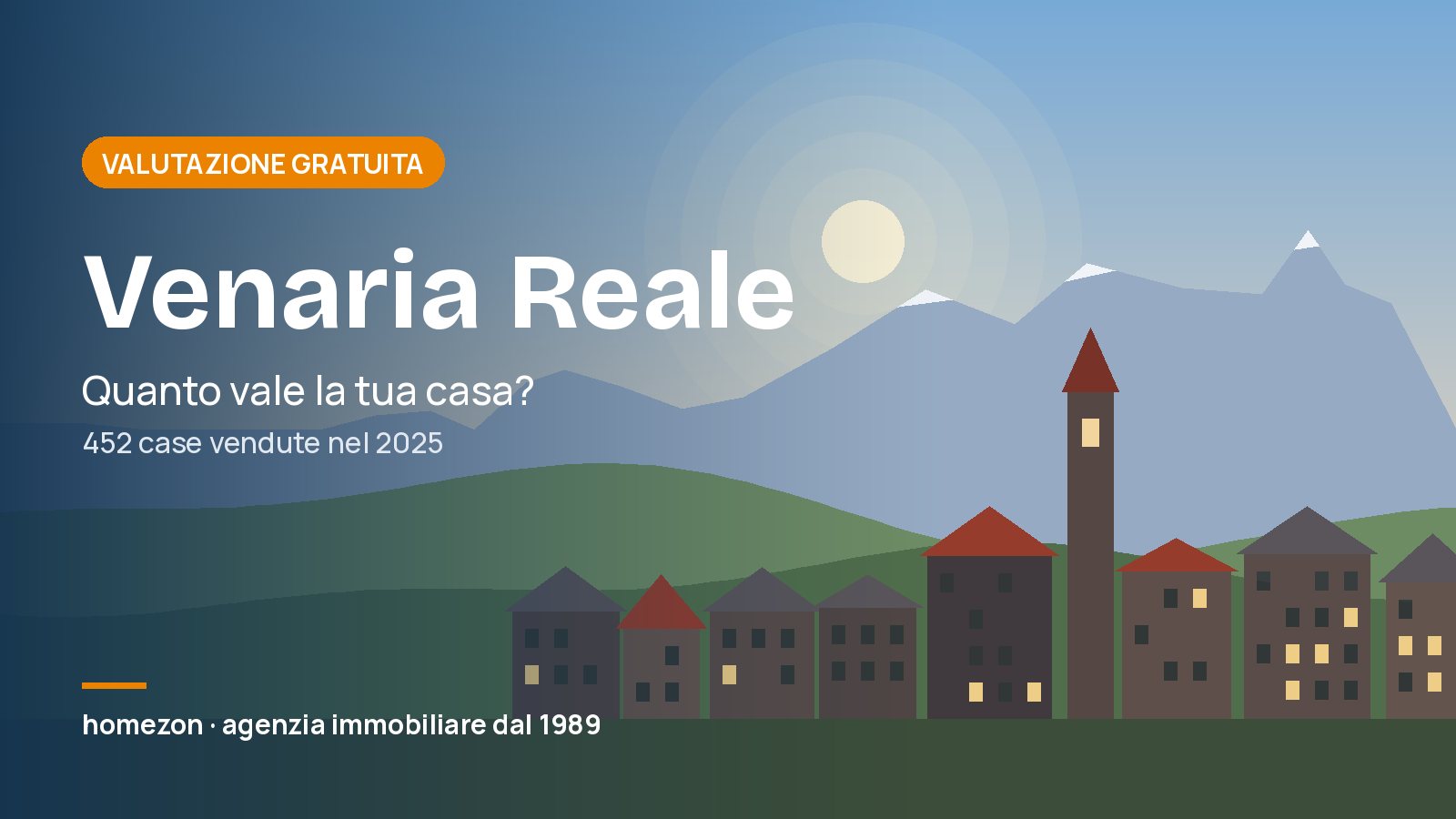 Valutazione appartamenti a Venaria Reale: quanto vale la tua casa
